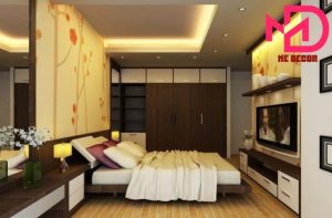 decor phòng ngủ với đèn LED