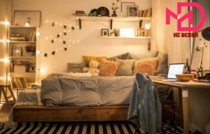 decor phòng ngủ với đèn LED