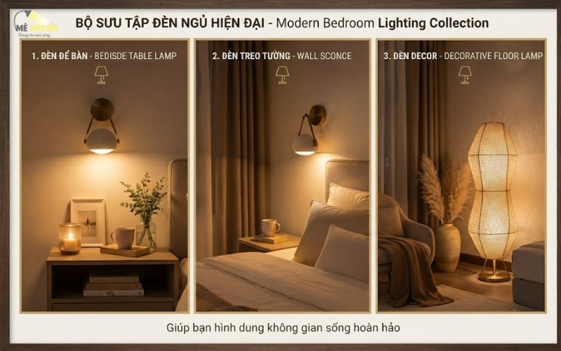 Các loại đèn ngủ hiện đại