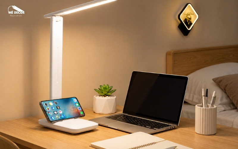Đèn bàn học chống cận cho góc học tập trong phòng ngủ