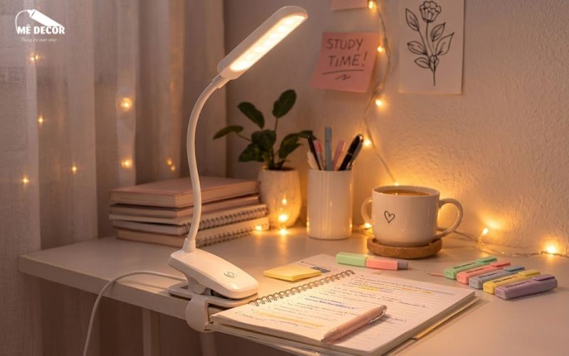 Đèn học kẹp bàn cổng USB