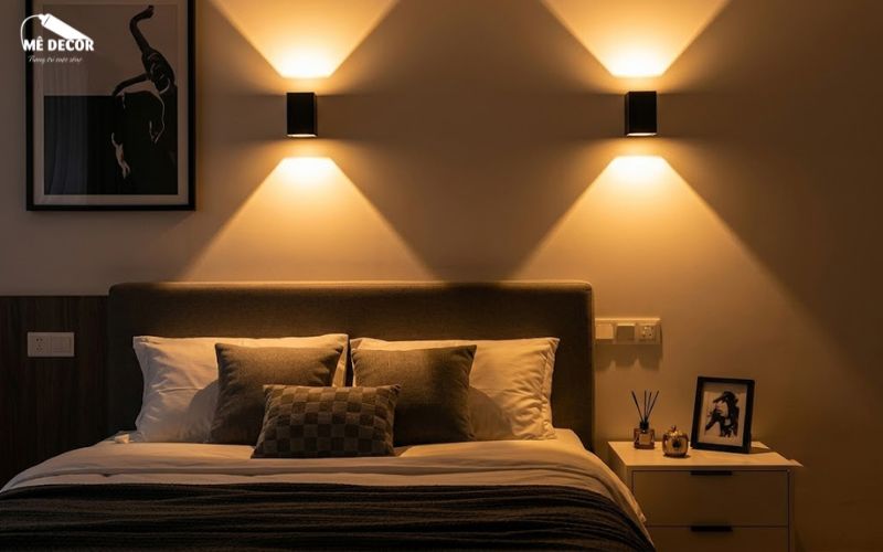 Đèn ngủ gắn tường tối giản