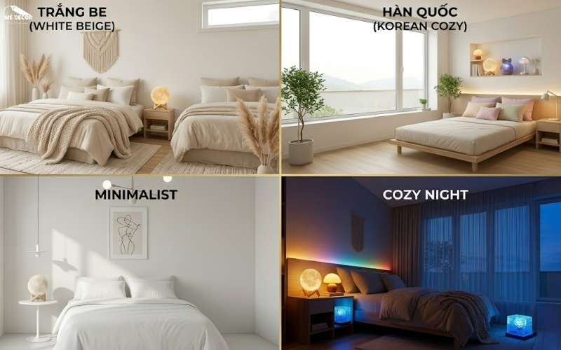 Ý tưởng decor phòng ngủ đẹp