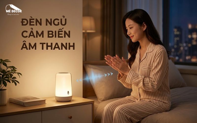 Người dùng có thể dễ dàng bật tắt đèn ngủ bằng cách vỗ tay trong đêm.