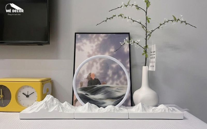 Đèn thủy tinh cát chảy chuyển động 3D