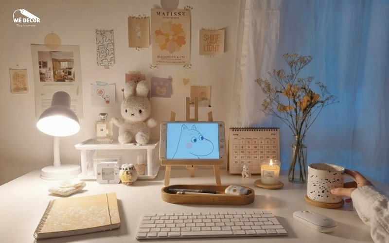 Ý tưởng decor góc học tập đẹp