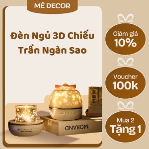 Đèn Ngủ Chiếu Sao Tai Thỏ