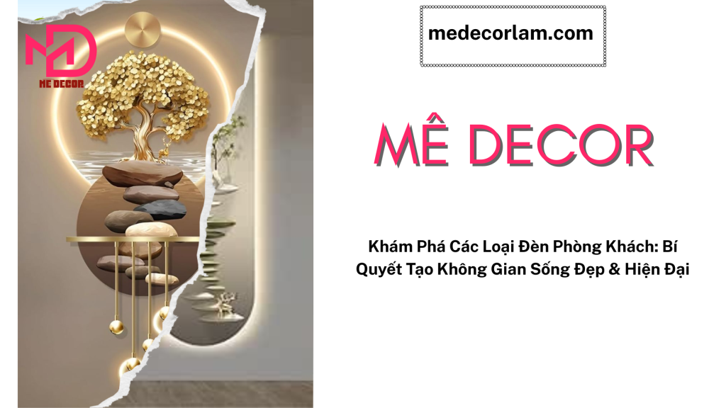 các loại đèn phòng khách
