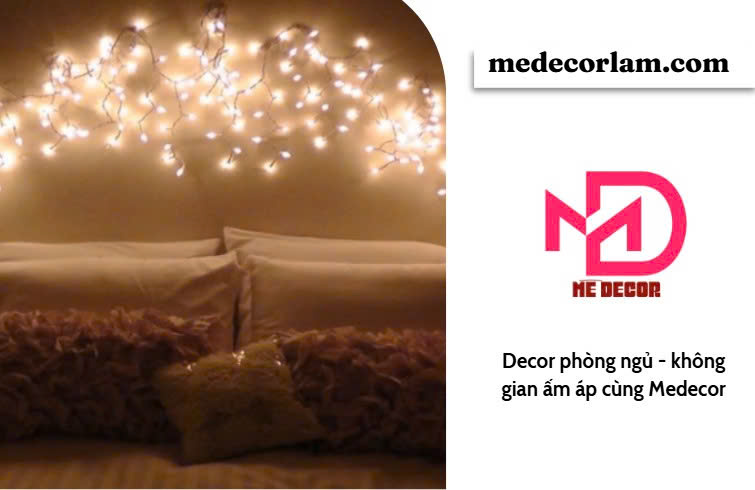 cách decor phòng ngủ bằng dây led