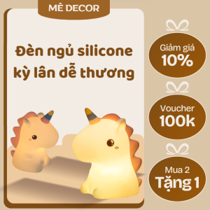 Đèn ngủ silicone kỳ lân dễ thương