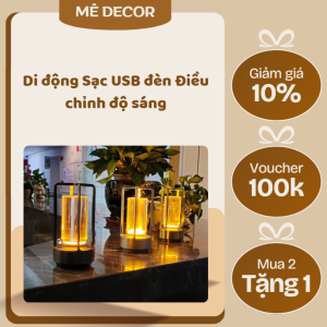 Di động Sạc USB đèn Điều chỉnh độ sáng