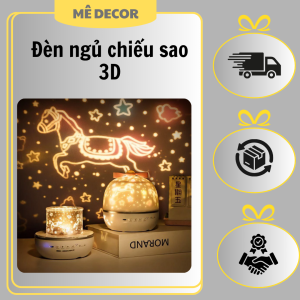 Đèn ngủ chiếu sao 3D