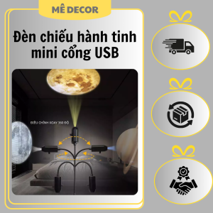 èn chiếu hành tinh mini cổng USB