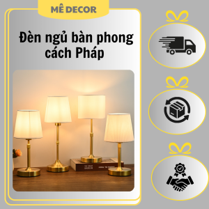 Đèn ngủ bàn phong cách Pháp